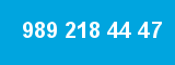 989 218 44 47 989 218 44 47